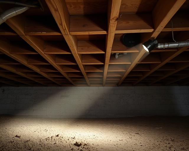 Crawl space mold removal